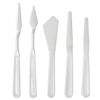 Artway Moulded Plastic Palette Knife Set - 5pcs,White