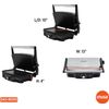 Stainless Steel Panini Press Electric with Adjustable Temperature Settings and N