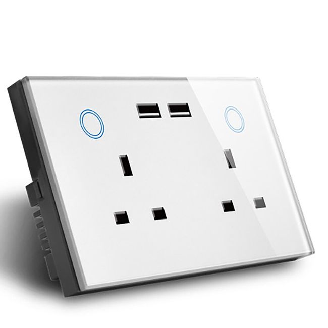 Smart WiFi Power Plug Electrical Outlet FR / GE Socket USB Time