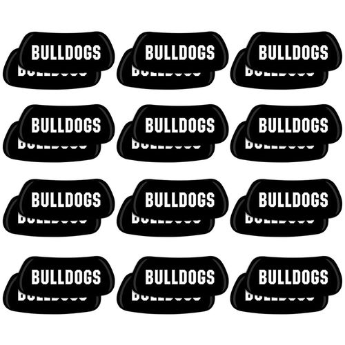 Anderson's Bulldogs EyeBlacks, 12 Pairs per Package, School Spirit, Spirit Gear, Sports Fan Gear, Football Cheerleader Accessories, Homecoming