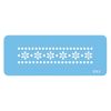PME JEM Daisy & Dots Border Stencil, Blue