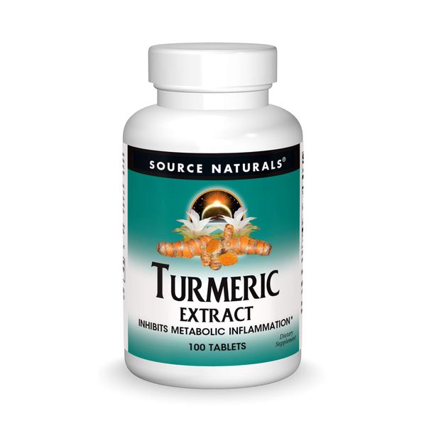 Source Naturals Turmeric Extract - Supports Healthy Inflammatory Response - 100 Tablets