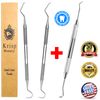 Dental Teeth Cleaning Dentist Scraper Pick Tool Calculus Plaque Floss Remover 3X