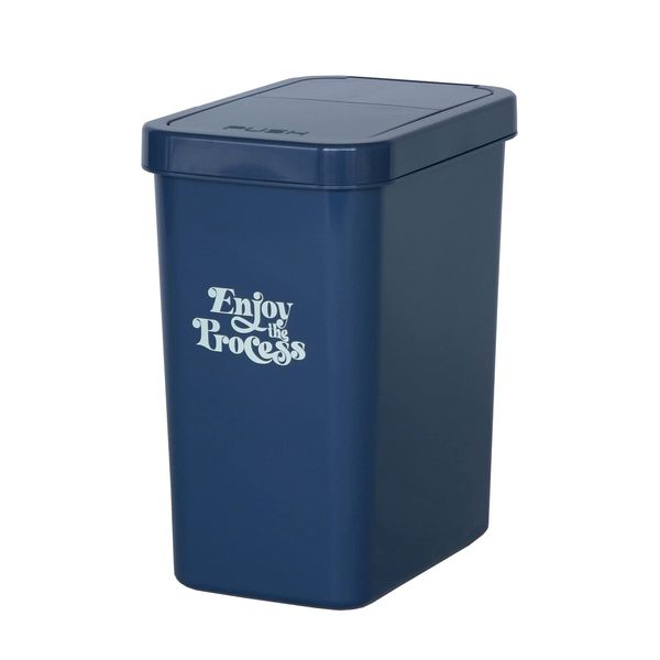 Heiwa Kougyou Trash Can Sliding Pail, 3.7 gal (18 L), Made in Japan, Night Blue, 5.7 gal (18 L)