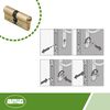 Amig 21538 Mod. 10000 High Security Cylinder, Matte Brass, 70 mm