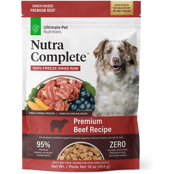 Nutra Complete, 100% Freeze Dried Veterinarian Formulated Raw Dog Food with Anti