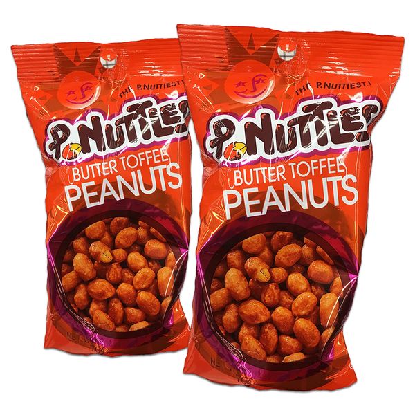 P-Nuttles Butter Toffee Peanuts 5oz (Pack of 2)