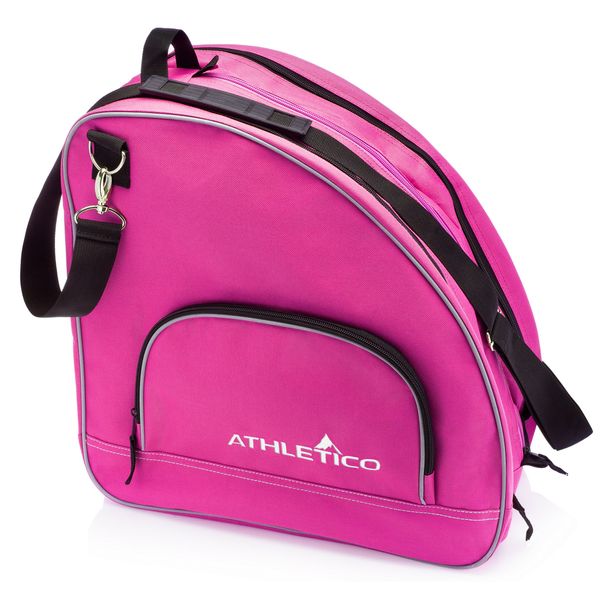 Athletico Ice & Inline Skate Bag - Premium Bag to Carry Ice Skates, Roller Skates, Inline Skates for Both Kids and Adults (Pink)