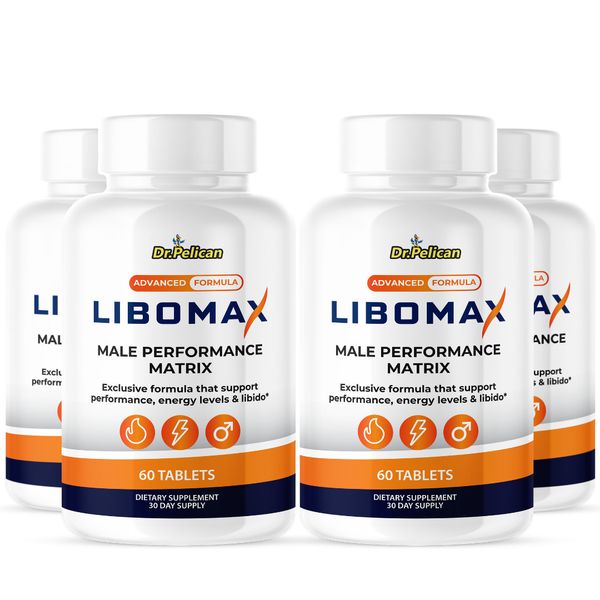 Libomax - Men's Health & Performance- 4 Bottles- 240 Tablets