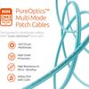 LC to ST Fiber Patch Cable Multimode Duplex - 2m (6.56ft) - 50/125um OM3 10G LSZH (2 Pack) - Beyondtech PureOptics Cable Series