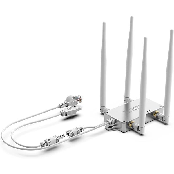 Vonets VBG1200 Industrial Mini Dual Band 2.4GHz/5GHz WiFi Bridge/Router/WiFi to Ethernet Adapter/AC1200 WiFi Signal Range Extender 1 RJ45 Cable Male (10/100Mbps) DC/USB Powered for DVR IP Camera