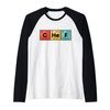 Chef Periodic Table Of Elements Funny Cook Cooking Culinary Raglan Baseball Tee