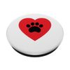 Paw Print Heart PopSockets Swappable PopGrip