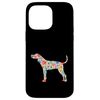 Treeing Walker Coonhound watercolor flowers design Case for iPhone 14 Pro Max
