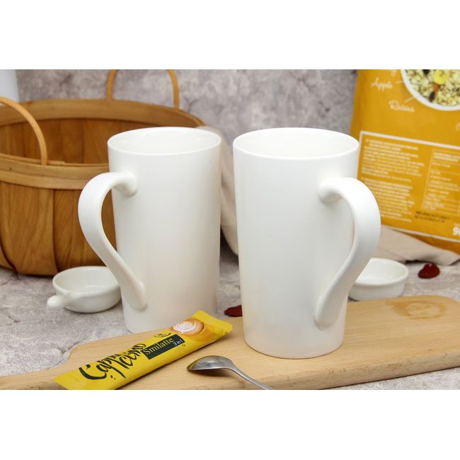  20 Ounces Large Coffee Mugs, Smilatte M007 Plain Tall