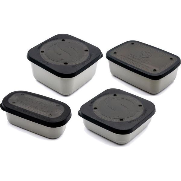 Korda Guru Conti Bait Box 3.3 Pint Grey X2