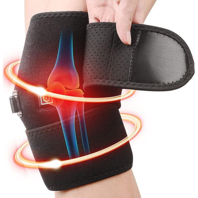 Heat Therapy Knee Wrap Brace Pad with 3 Temperature Settings