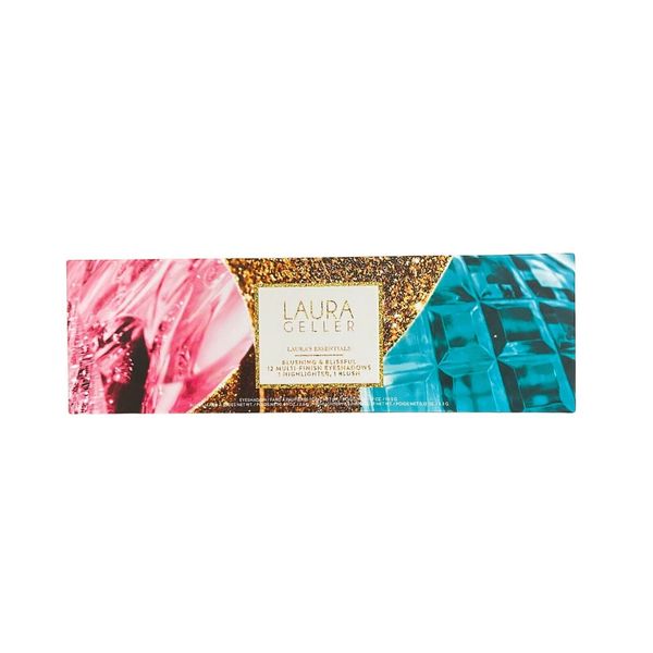 LAURA GELLER LAURA'S ESSENTIALS BLUSHING & BLISSFUL 12 MULTI-FINISH PALETTE