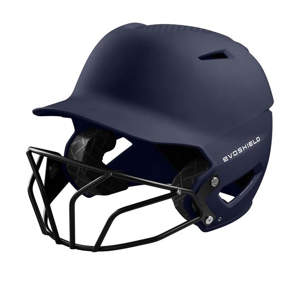 EvoShield XVT™ Matte Batting Helmet with Facemask - Navy, Large/X-Large