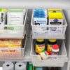 Simple Houseware 2 Tier Bathroom Organizer Tray Pull-Out Sliding Drawer/Under-Sink Storage, Clear