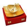 Silver & Gold Plated Stylish Bowl Set 3 Pcs. (Bowl 5" Diameter & Tray 6.5" x 6.75") IND