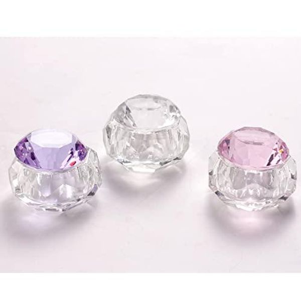 Nail Art Dappen Dish (for Liquid Powder) Nail Crystal Bowl Glass Nail Cup Nail Glass Products Nail Art Manicure Care Tool