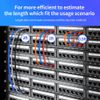 XANHAM Cat6 Ethernet Cable 1 Feet 10 Pack Network RJ45 Cat6 Internet Patch Cable, Unshielded, Blue