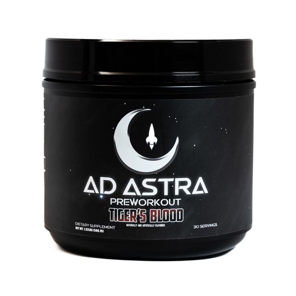 Ad Astra Preworkout - Potent Focus Blend - Tiger's Blood Flavor - Organic Red Beet Root Powder Base Pre Workout - L-Citrulline, Beta Alanine, L-Tyrosine, L-Theanine, Betaine Anhydrous