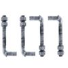 J Bolt for Chainlink Fence Gate Hinge 5/8" X 6" Galvanized 2 pairs NOT RUST