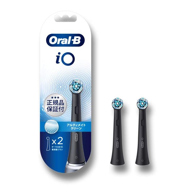 iORBCB-3EL Brown Oral B Ultimate Clean Replacement Brushes, 3 Brushes, Black