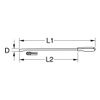 KS Tools 911.8101 Pry bar, 11x115mm