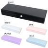 Pencil Case: Simple Plastic Pen Case, White/White