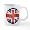 CafePress 3D UK Flag Mugs 20 oz Ceramic Mega Mug