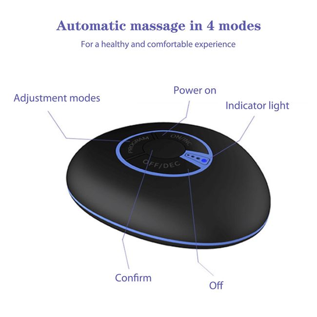 Portable EMS Mini Electric Neck Back Massager Cervical Massage Patch Stimulator, Size: Battery Models