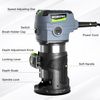WORKPRO Compact Router Kit 6.5Amp Corded Trimmer Router Tool W/6 Variable Speeds