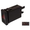 febi bilstein 44701 Warnblinkschalter mit Relais , 1 Stück, black, red