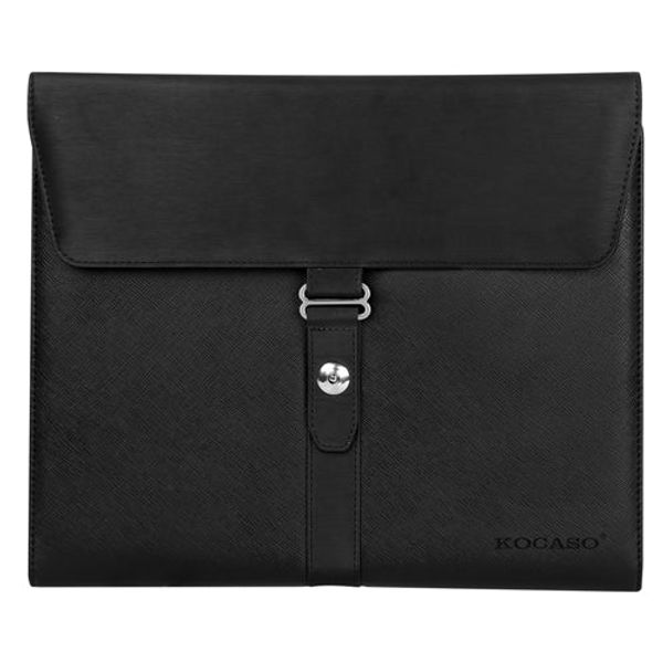 Padfolio Portfolio Folder Business Document Organizer PU Leather Padfolio Holder Case for 9.7" iPad Tablet Business Cards - Black