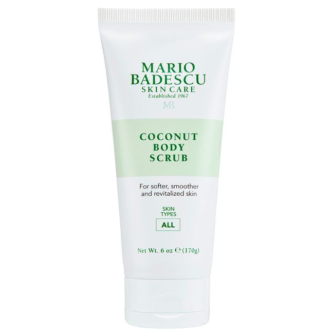 Mario Badescu Coconut Body Scrub for All Skin Types | Body Scrub that Softens and Smoothes |Formulated with Niacinamide & Salicylic Acid| 6 OZ