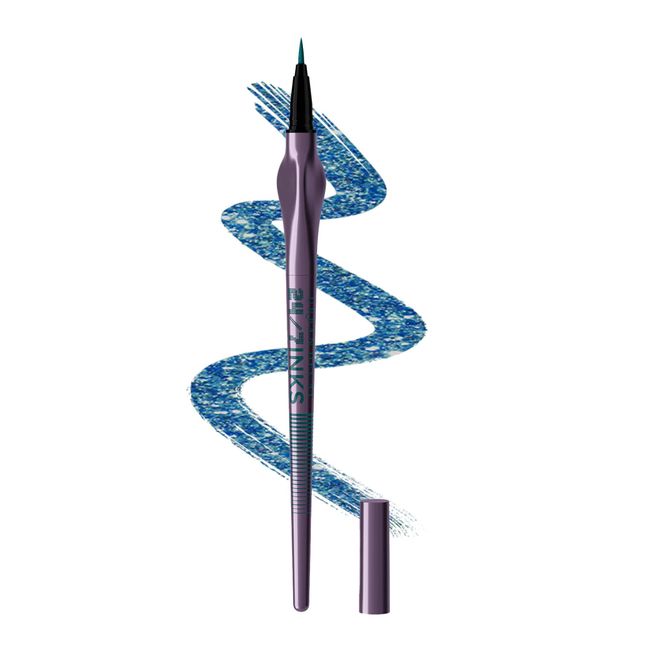 URBAN DECAY 24/7 Inks Liquid Eyeliner Pen – Water-Resistant, Smudge-Proof – Up to 24HR Wear – Ergonomic Grip – Vegan & Cruelty Free – Deep End (Teal Shimmer, Brush Tip)