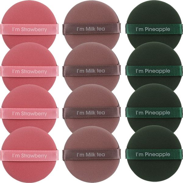 Wimily Cushion Foundation Puff Sponge (Set of 6) Cushion Puff Makeup Sponge Puff Makeup Sponge Puff "Concealer and Funde that Tend to Float Neatly Comfortably!" Makeup Puff (Round Shape, Set of 12)