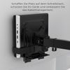 HumanCentric Thin Client Mounting Bracket, Mount a Mini PC or Computer to a VESA Monitor Arm or Stand, Pole, or Under a Desk or Surface