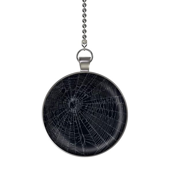 Gotham Decor Spider Web Fan/Light Pull Pendant with Chain