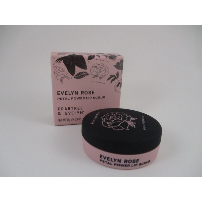 CRABTREE & EVELYN PETAL POWER LIP SCRUB .3 OZ *NEW IN BOX*