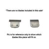 (2) Wahl Trimmer Standard / T Blade Replacement White Backing Plastic Piece Part