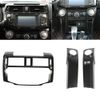 Carbon Fiber Central Console Control Panel Trim Cover Decor kit For 4Runner 10+