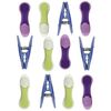 12 Big Soft Grip Clothes Pegs Pastel