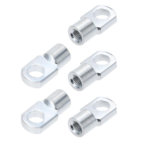 sourcingmap M6 Female Threaded A3# Steel Gas Spring Strut Joint End Fitting 5pcs