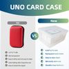 ZERUIDM 2 Pcs Plastic Playing Cards Case for UNO, Clear High Capacity Playing Card Box Holder Storage