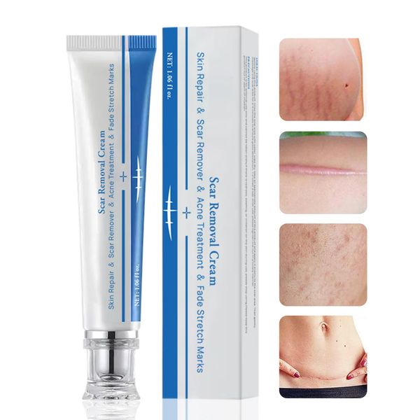 Scar Removal Cream, Scar Healing Cream, Scar Cream for Face, Cream for Scars for Stretch Marks, C-Sections, Burns, Scalds, Acne, Surgery, New and Old Scars, Natural Scar Gel Burn Scar Removal(1PCS)