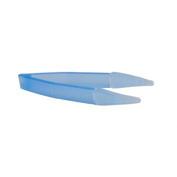 Soft Contact Lenses Remover and Insertion Tweezer - Blue Color for Removing and Inserting Contact Lenses with Soft Silicone Tips - Easy to Carry and Use with Anti-Slip Surface